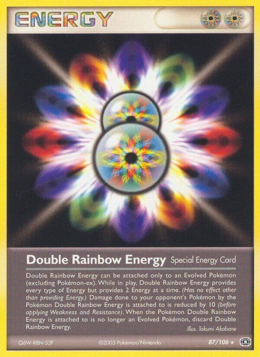 Pokemon Double Rainbow Energy 87/106 Emerald