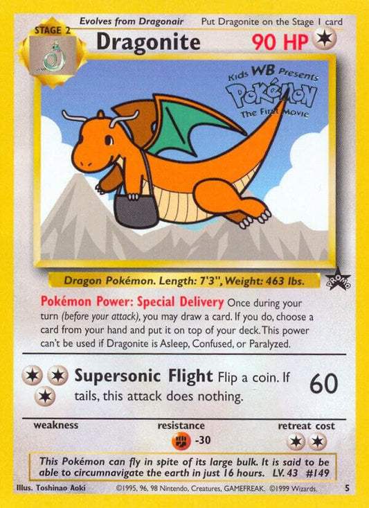 Pokemon Dragonite #5 WOTC Promo