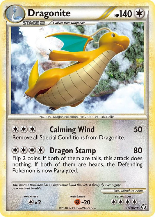 Pokemon Dragonite 18/102 Triumphant