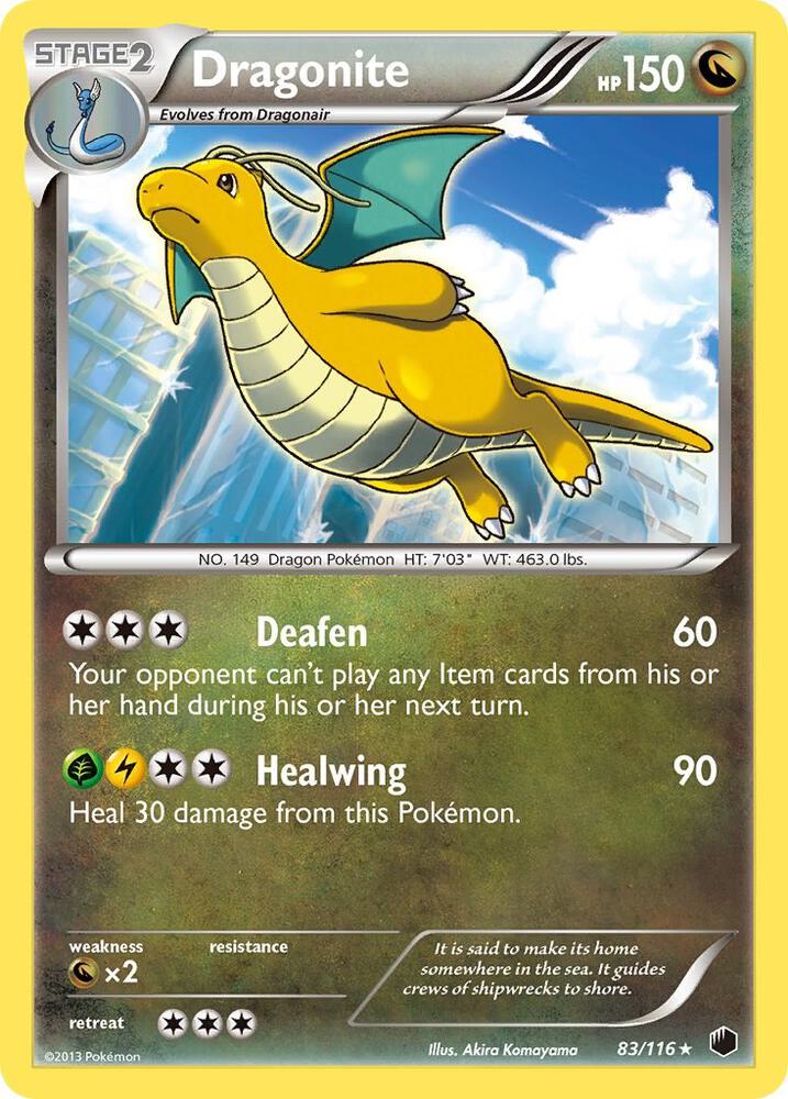 Pokemon Dragonite 83/116 Plasma Freeze