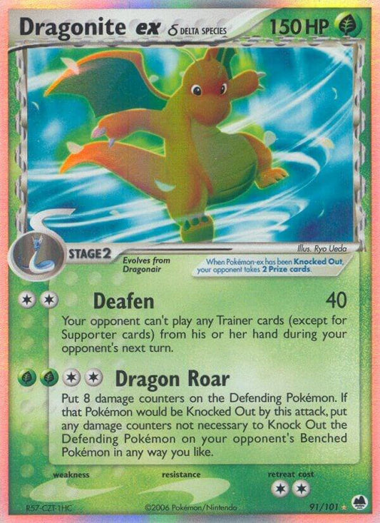 Pokemon Dragonite ex δ 91/101 Dragon Frontiers