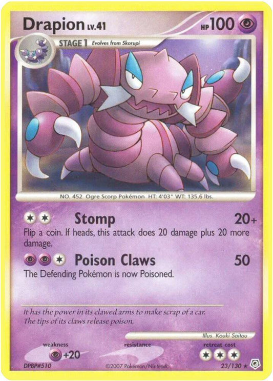 Pokemon Drapion 23/130 Diamond & Pearl