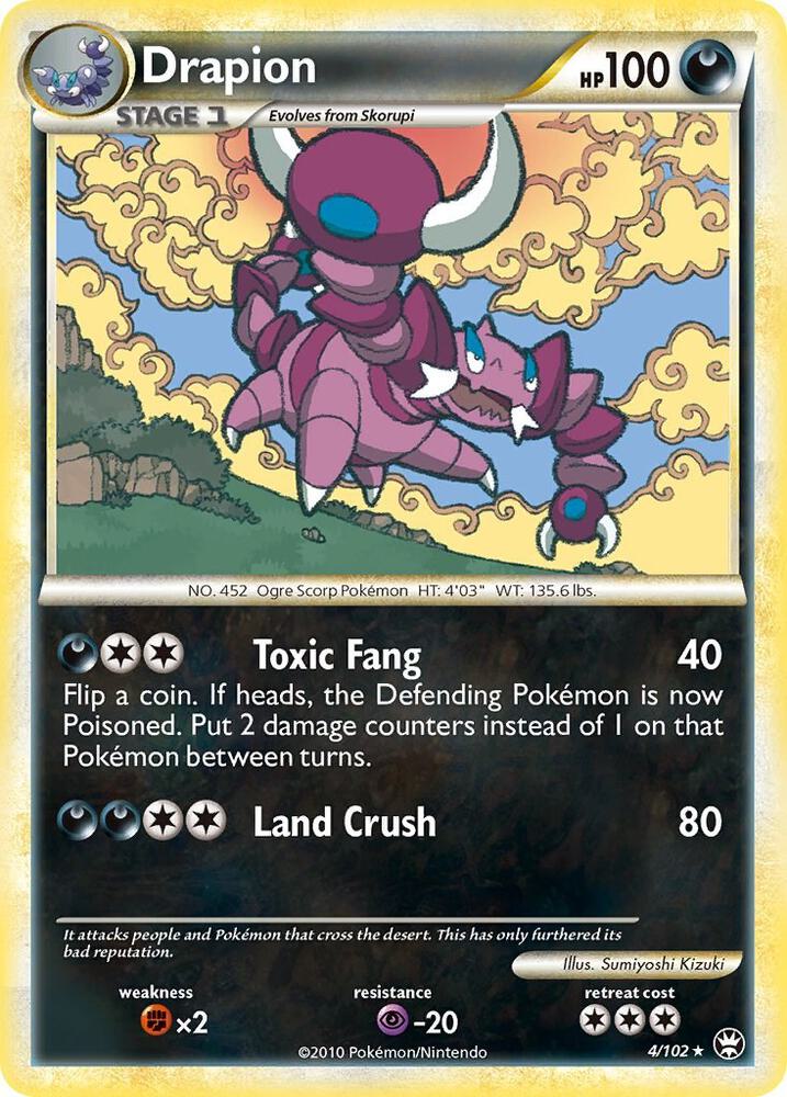 Pokemon Drapion 4/102 Triumphant