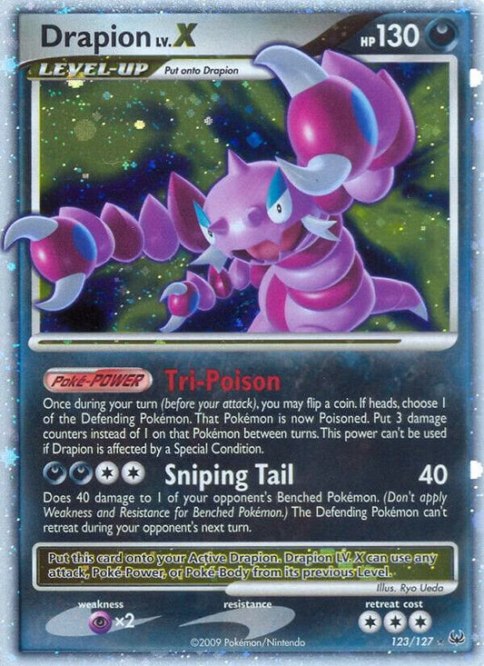 Pokemon Drapion LV.X 123/127 Platinum