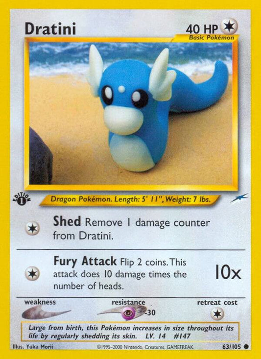 Pokemon Dratini 63/105 Neo Destiny