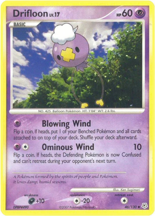Pokemon Drifloon 46/130 Diamond & Pearl