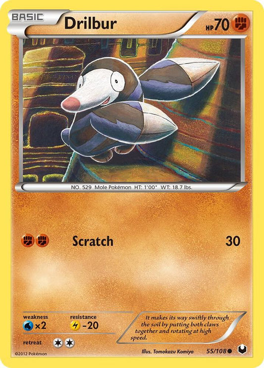 Pokemon Drilbur 55/108 Dark Explorers