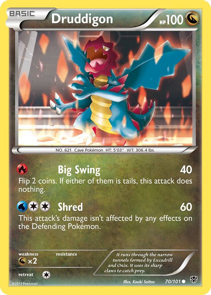Pokemon Druddigon 70/101 Plasma Blast