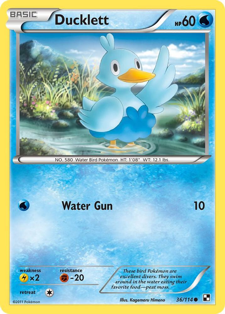 Pokemon Ducklett 36/114 Black & White