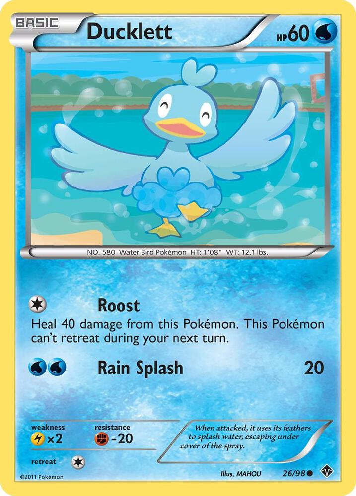 Pokemon Ducklett 26/98 Emerging Powers