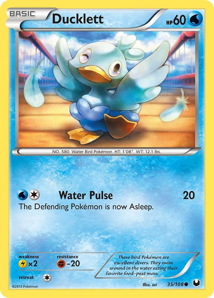 Pokemon Ducklett 35/108 Dark Explorers