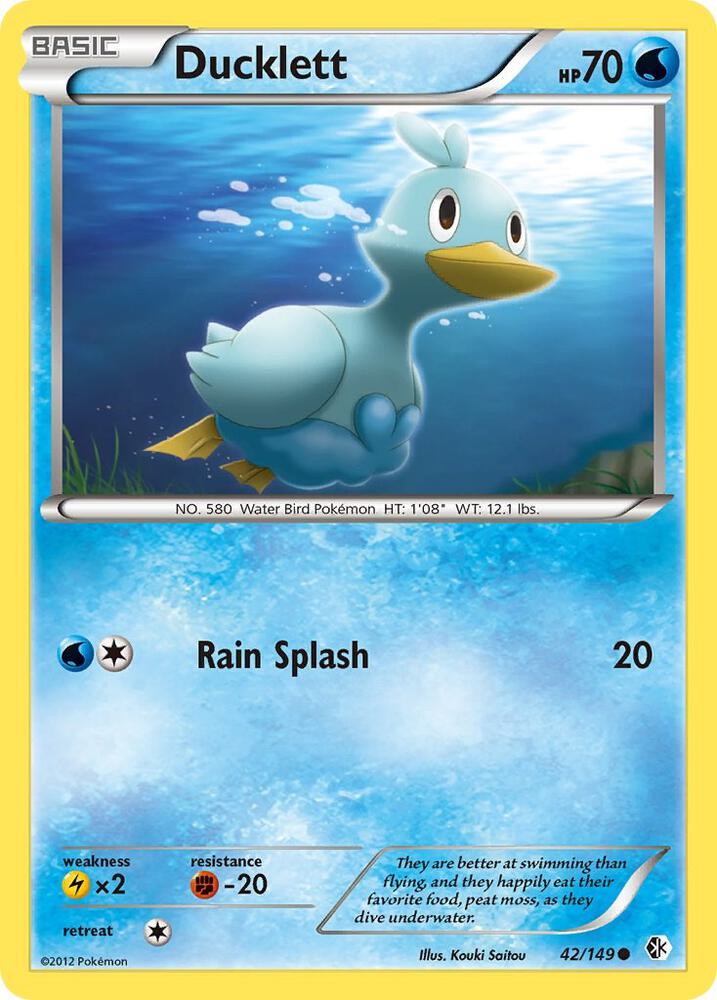 Pokemon Ducklett 42/149 Boundaries Crossed