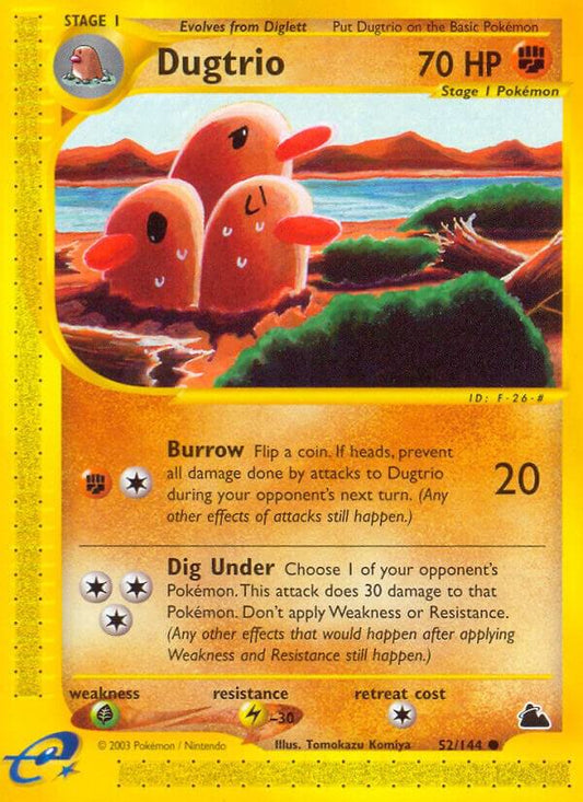 Pokemon Dugtrio 52/144 Skyridge