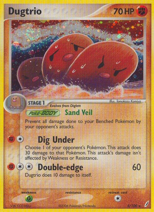 Pokemon Dugtrio 5/100 Crystal Guardians