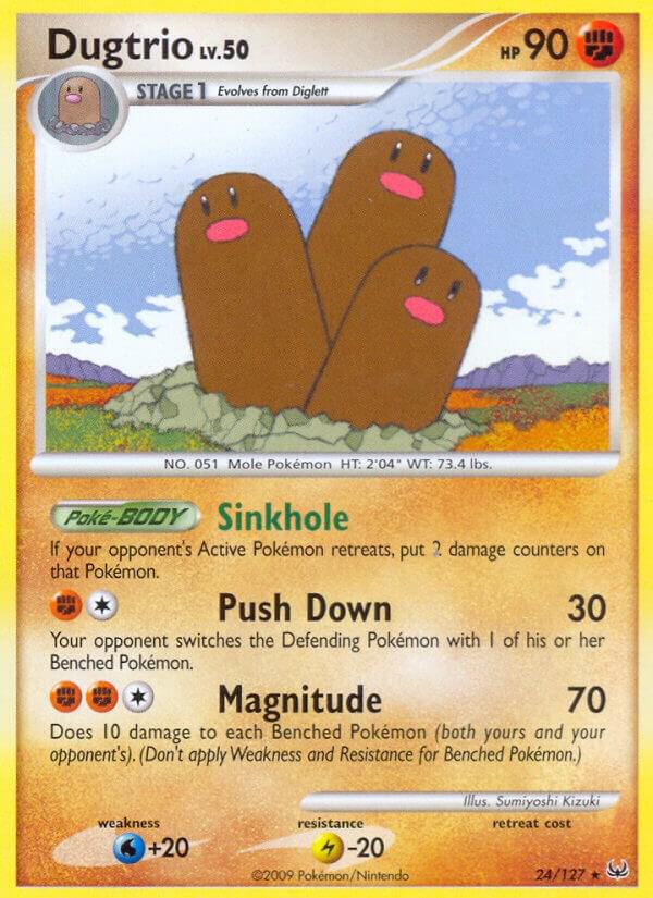 Pokemon Dugtrio 24/127 Platinum