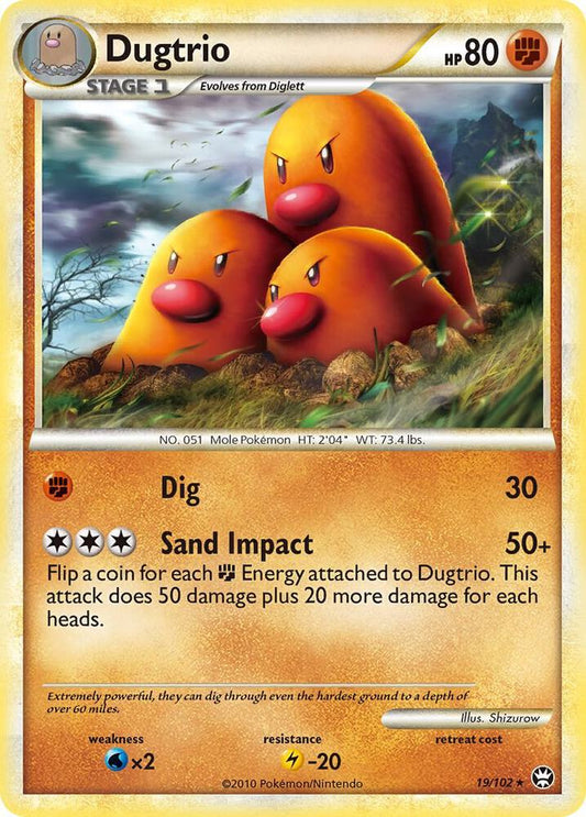 Pokemon Dugtrio 19/102 Triumphant