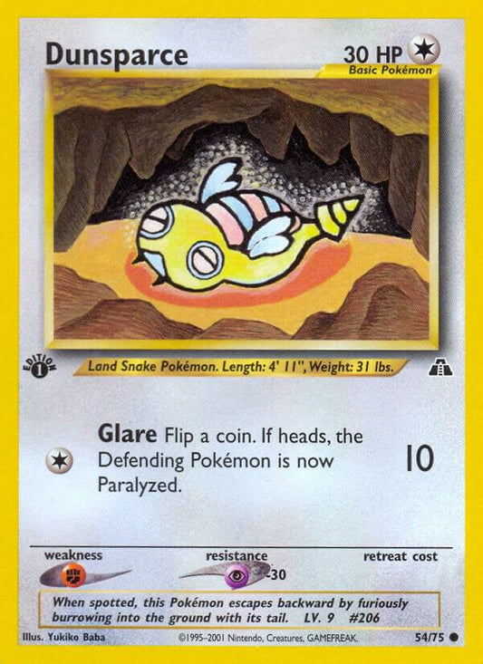 Pokemon Dunsparce 54/57 Neo Discovery