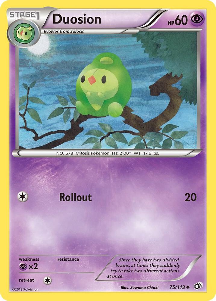 Pokemon Duosion 75/113 Legendary Treasures