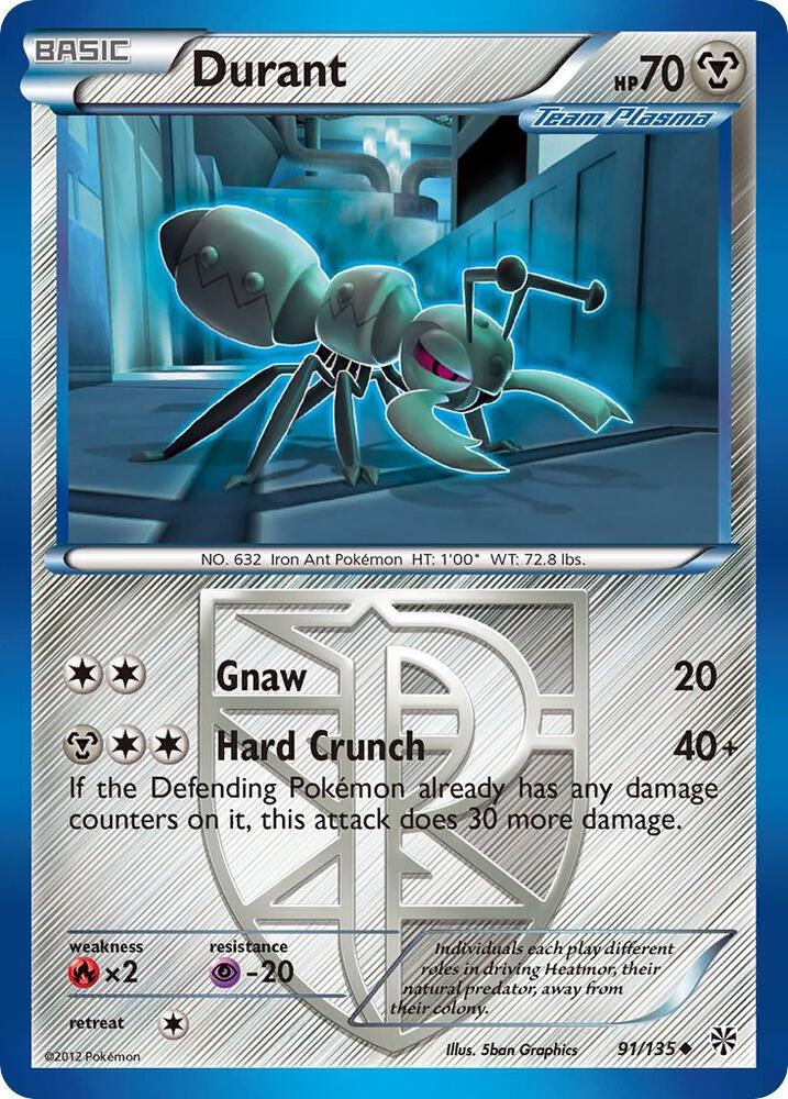 Pokemon Durant 91/135 Plasma Storm