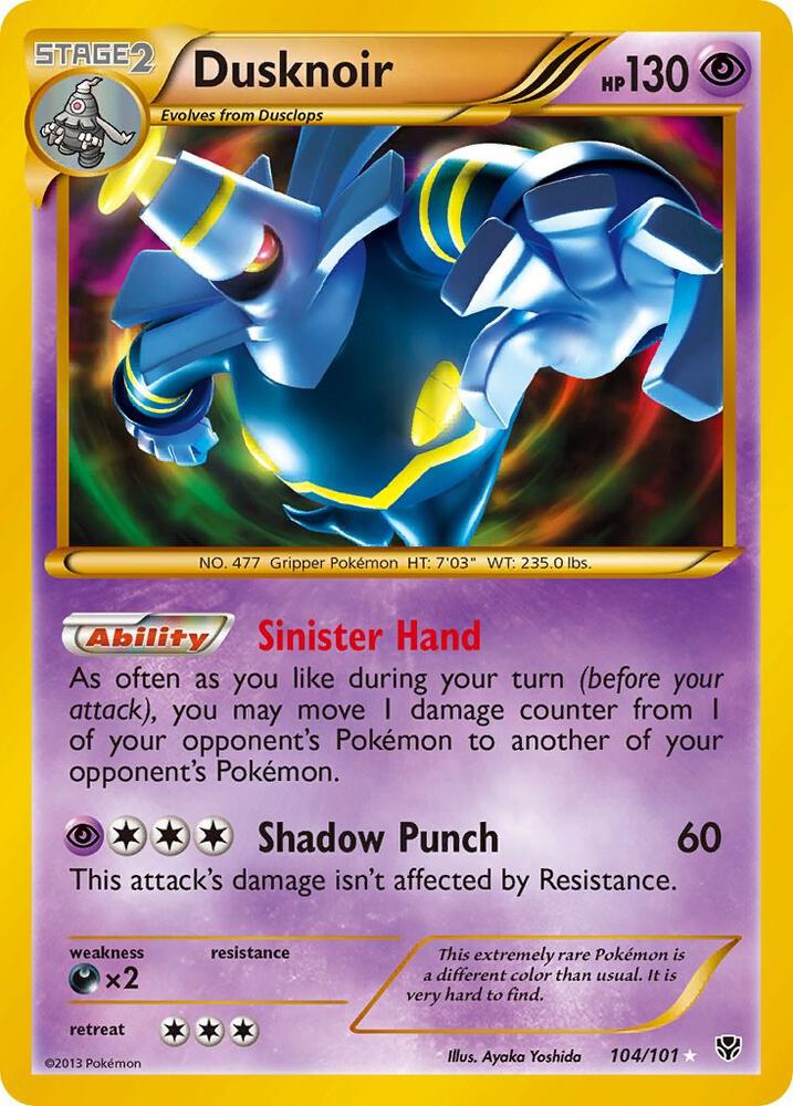 Pokemon Dusknoir 104/101 Plasma Blast
