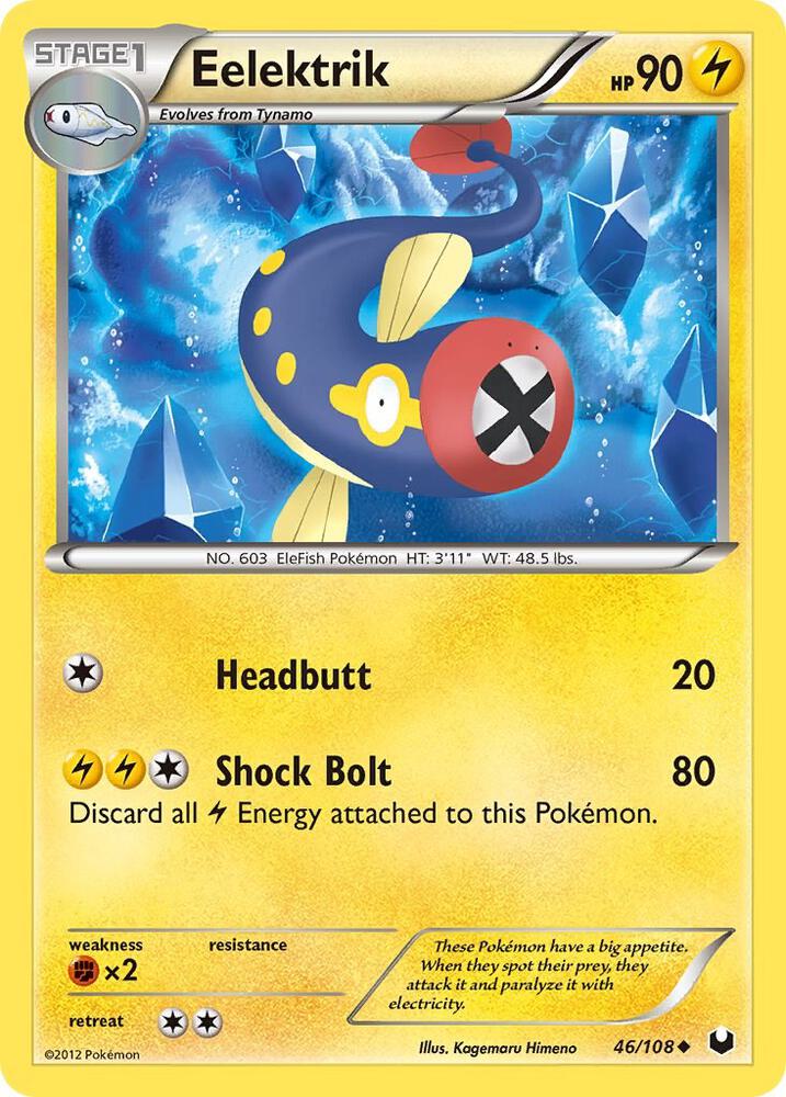 Pokemon Eelektrik 46/108 Dark Explorers