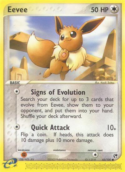 Pokemon Eevee 63/100 Sandstorm