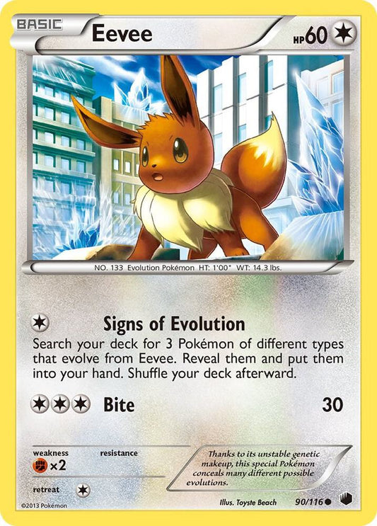 Pokemon Eevee 90/116 Plasma Freeze