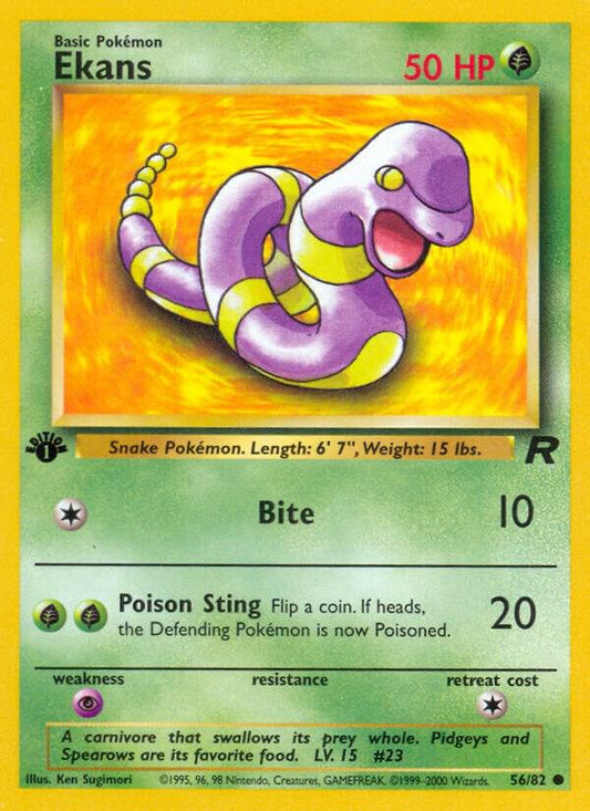 Pokemon Ekans #56 Team Rocket