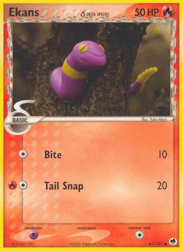 Pokemon Ekans δ 47/101 Dragon Frontiers