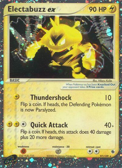 Pokemon Electabuzz ex 97/109 EX Ruby & Sapphire