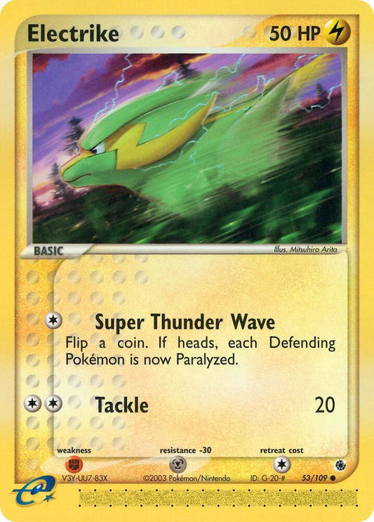 Pokemon Electrike 53/109 EX Ruby & Sapphire