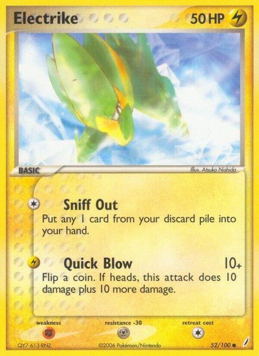 Pokemon Electrike 52/100 Crystal Guardians