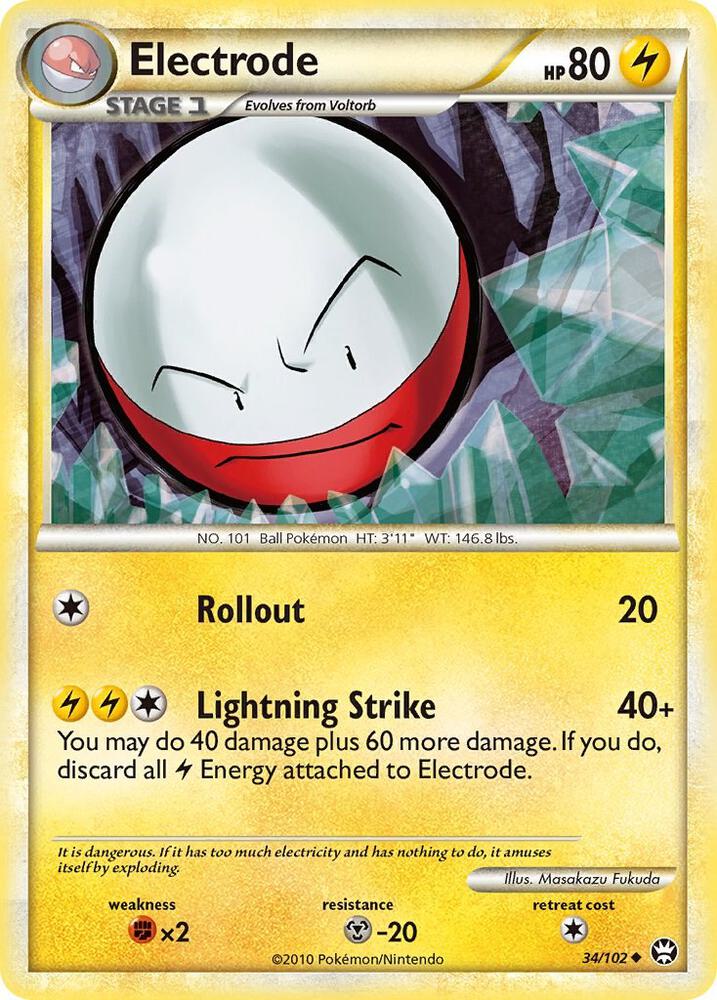 Pokemon Electrode 34/102 Triumphant