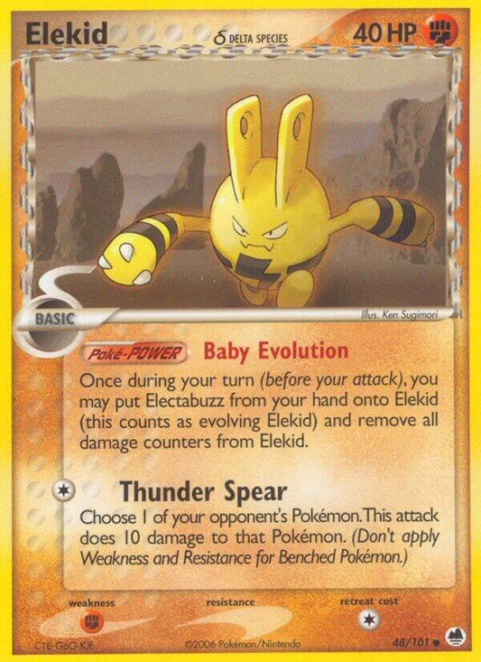 Pokemon Elekid δ 48/101 Dragon Frontiers