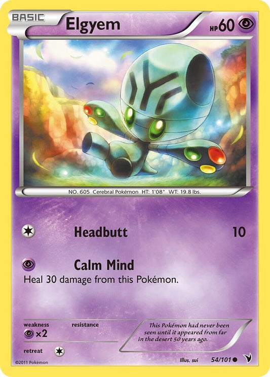 Pokemon Elgyem 54/101 Noble Victories