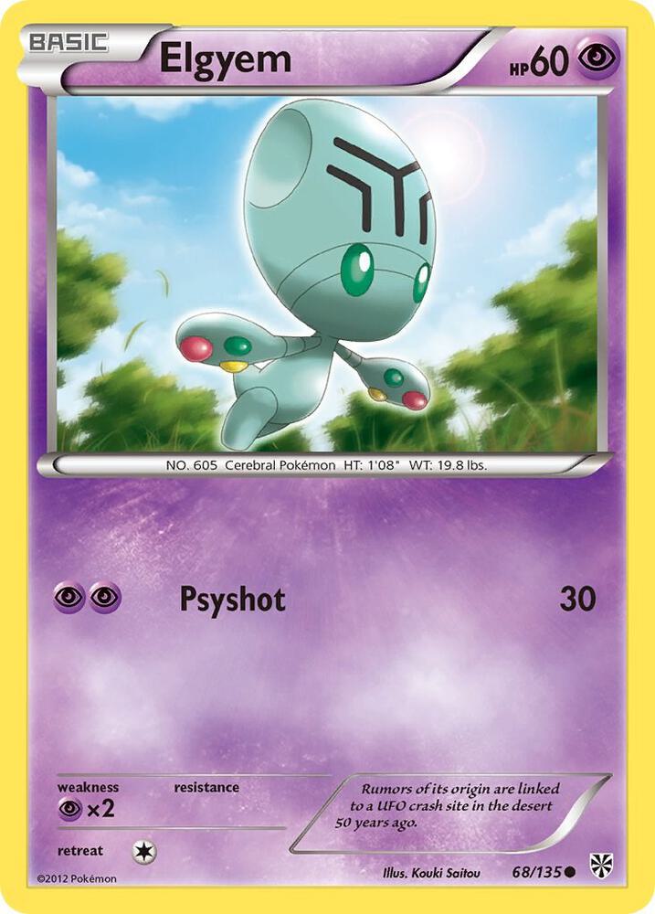 Pokemon Elgyem 68/135 Plasma Storm
