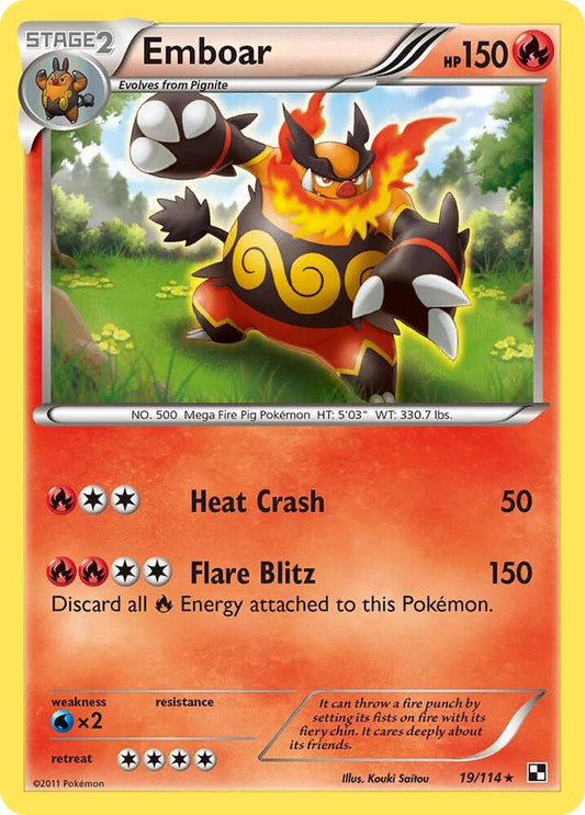 Pokemon Emboar 19/114 Black & White
