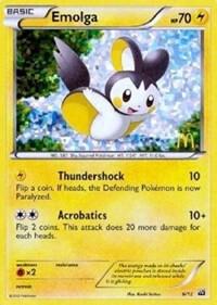 Pokemon Emolga 6/12 Mcdonald's Collection 2012