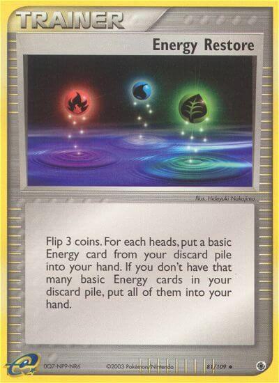 Pokemon Energy Restore 81/109 EX Ruby & Sapphire