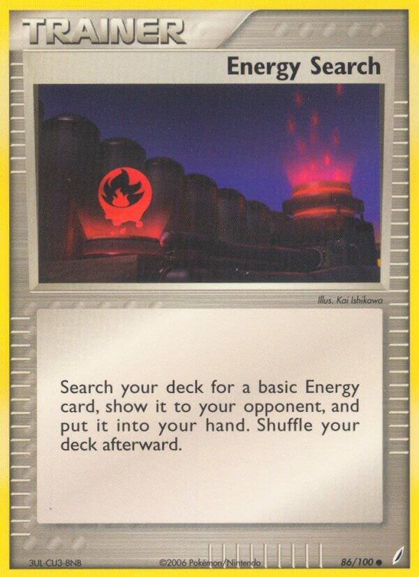 Pokemon Energy Search 86/100 Crystal Guardians