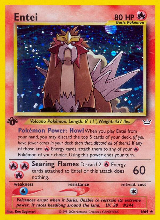 Pokemon Entei 6/64 Neo Revelation
