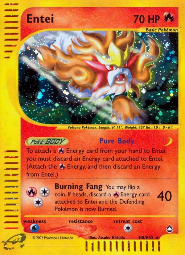 Pokemon Entei H8/147 Aquapolis