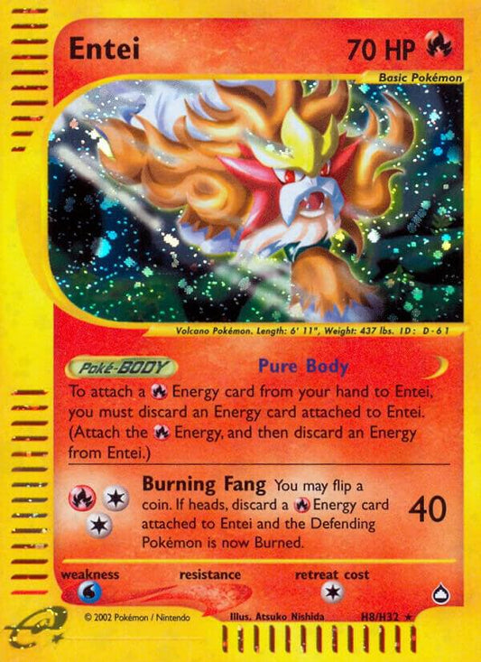 Pokemon Entei H8/147 Aquapolis