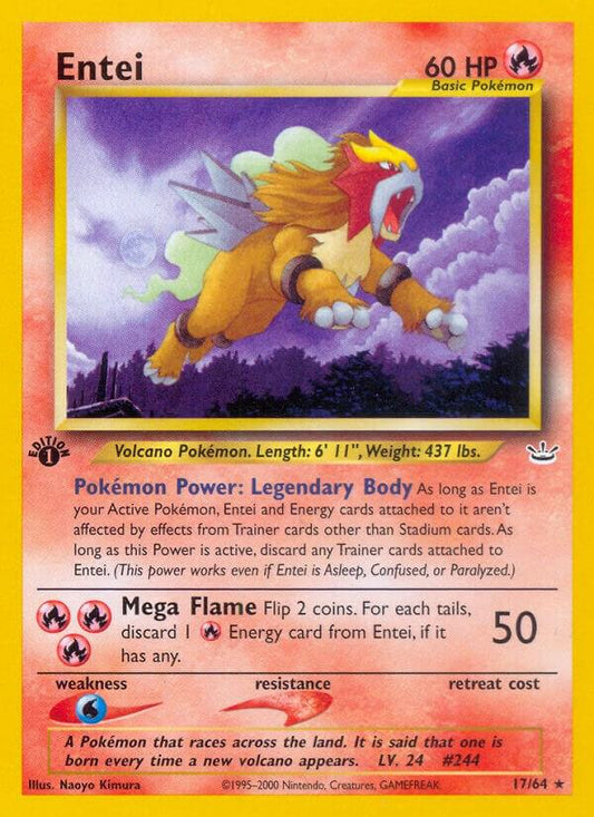 Pokemon Entei 17/64 Neo Revelation