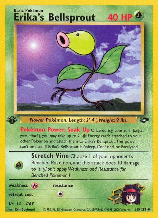 Pokemon  Erika's Bellsprout 38/132 Gym Challenge