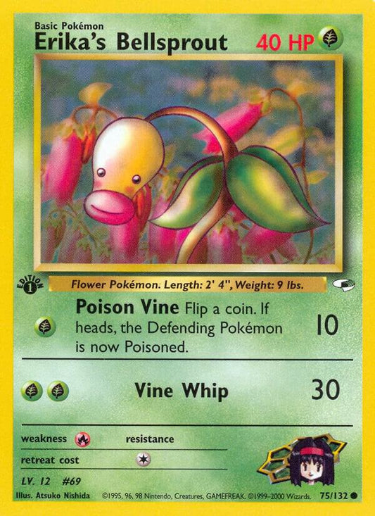 Pokemon Erika's Bellsprout 75/132 Gym Heroes