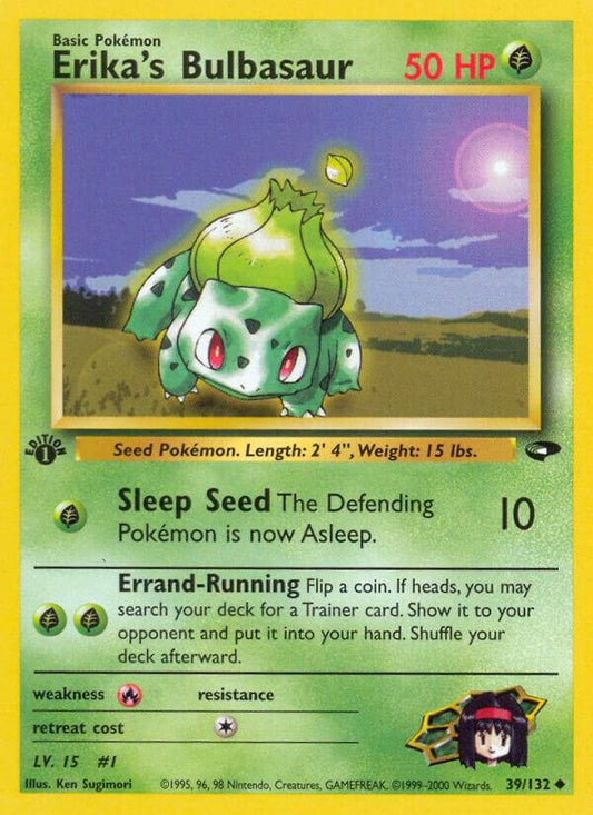 Pokemon  Erika's Bulbasaur 39/132 Gym Challenge