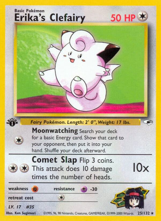 Pokemon Erika's Clefairy 25/132 Gym Heroes