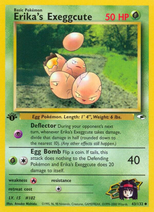 Pokemon Erika's Exeggcute 43/132 Gym Heroes