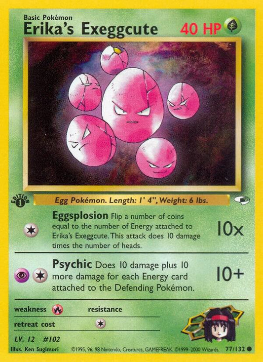 Pokemon Erika's Exeggcute 77/132 Gym Heroes